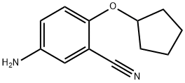 Benzonitrile, 5-amino-2-(cyclopentyloxy)- Structure