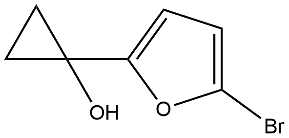 1-(5-Bromo-2-furanyl)cyclopropanol Struktur