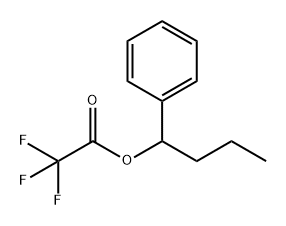 Acetic acid, 2,2,2-trifluoro-, 1-phenylbutyl ester Struktur