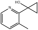 Cyclopropanol, 1-(3-methyl-2-pyridinyl)- Struktur