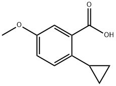 2-(Cyclopropyl)-5-methoxybenzoic acid 化学構造式