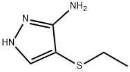 1H-Pyrazol-3-amine, 4-(ethylthio)- Struktur