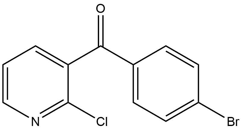 (4-Bromophenyl)(2-chloro-3-pyridinyl)methanone Structure