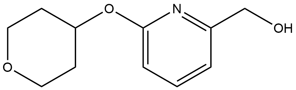6-[(Tetrahydro-2H-pyran-4-yl)oxy]-2-pyridinemethanol Structure