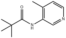 Propanamide, 2,2-dimethyl-N-(4-methyl-3-pyridinyl)- Structure