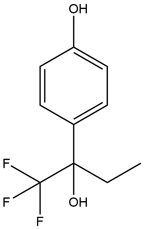 α-Ethyl-4-hydroxy-α-(trifluoromethyl)benzenemethanol Structure