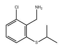 Benzenemethanamine, 2-chloro-6-[(1-methylethyl)thio]- Struktur