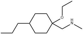 Cyclohexanemethanamine, 1-ethoxy-N-methyl-4-propyl- Struktur