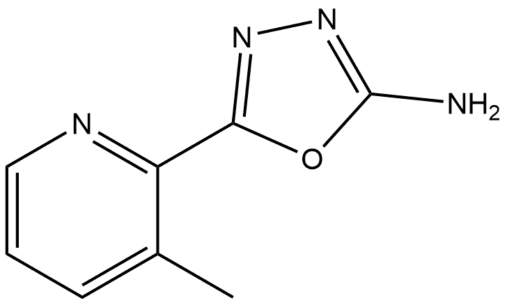 5-(3-Methyl-2-pyridinyl)-1,3,4-oxadiazol-2-amine Structure