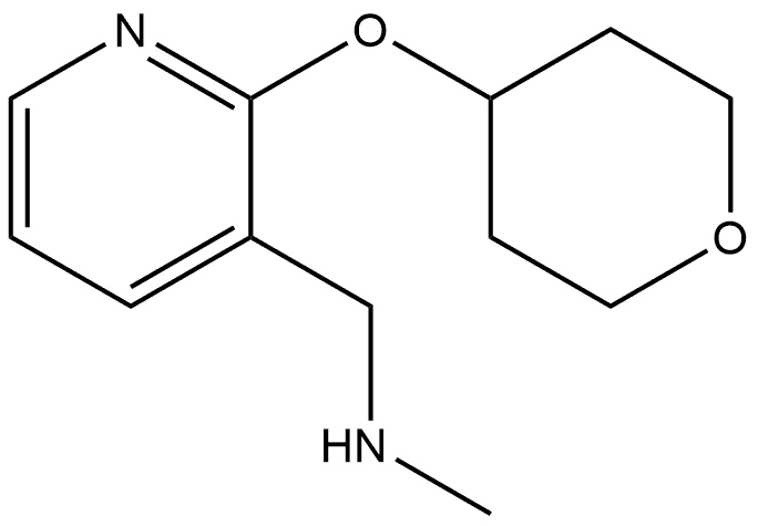 N-Methyl-2-[(tetrahydro-2H-pyran-4-yl)oxy]-3-pyridinemethanamine Structure