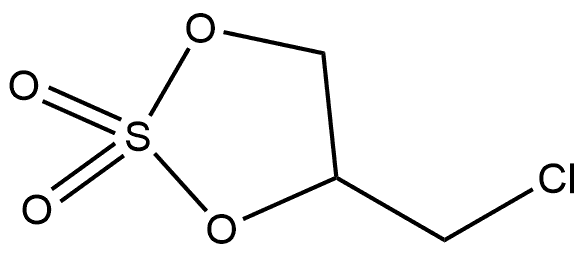 4-(氯甲基)-1,3,2-二氧硫杂环戊烷-2,2-二氧化物,125092-48-0,结构式