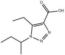 1H-1,2,3-Triazole-4-carboxylic acid, 5-ethyl-1-(1-methylpropyl)-|1-(仲丁基)-5-乙基-1H-1,2,3-三唑-4-羧酸