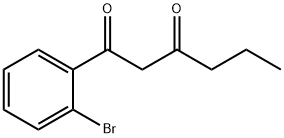 1,3-Hexanedione, 1-(2-bromophenyl)- Structure