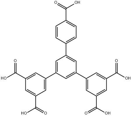 [1,1':3',1''-Terphenyl]-3,3'',5,5''-tetracarboxylic acid, 5'-(4-carboxyphenyl)- Structure