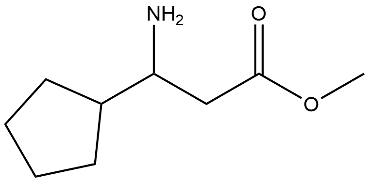 3-Amino-3-cyclopentylpropanoic acid 结构式