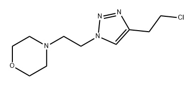 Morpholine, 4-[2-[4-(2-chloroethyl)-1H-1,2,3-triazol-1-yl]ethyl]- 化学構造式