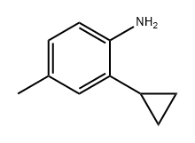 Benzenamine, 2-cyclopropyl-4-methyl- Structure