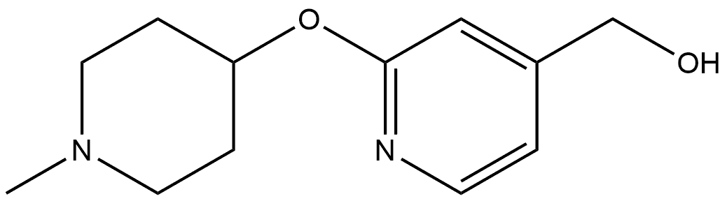 2-[(1-Methyl-4-piperidinyl)oxy]-4-pyridinemethanol Structure