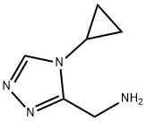 (4-环丙基-4H-1,2,4-三唑-3-基)甲胺, 1251257-52-9, 结构式