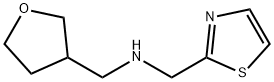(oxolan-3-yl)methyl][(1,3-thiazol-2-yl)methyl]amine 化学構造式