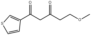 1,3-Pentanedione, 5-methoxy-1-(3-thienyl)- 化学構造式