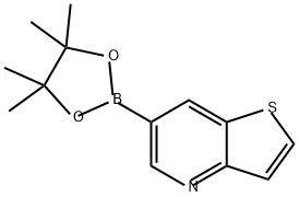 Thieno[3,2-b]pyridine, 6-(4,4,5,5-tetramethyl-1,3,2-dioxaborolan-2-yl)- 结构式