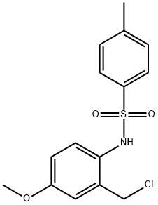 Benzenesulfonamide, N-[2-(chloromethyl)-4-methoxyphenyl]-4-methyl- Structure