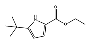 1H-Pyrrole-2-carboxylic acid, 5-(1,1-dimethylethyl)-, ethyl ester Structure