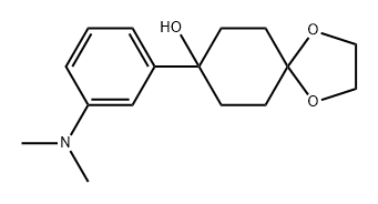 1,4-Dioxaspiro[4.5]decan-8-ol, 8-[3-(dimethylamino)phenyl]-,1252616-01-5,结构式