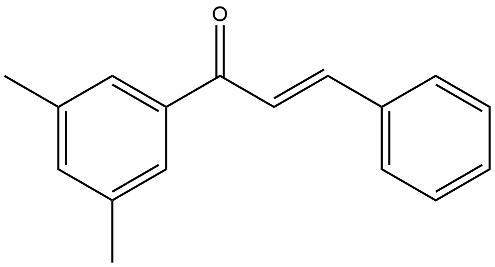 (2E)-1-(3,5-Dimethylphenyl)-3-phenyl-2-propen-1-one Structure