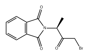 1H-Isoindole-1,3(2H)-dione, 2-[(1S)-3-bromo-1-methyl-2-oxopropyl]- Structure