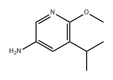 3-Pyridinamine, 6-methoxy-5-(1-methylethyl)- Struktur