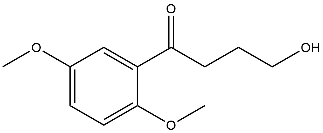 1-(2,5-Dimethoxyphenyl)-4-hydroxy-1-butanone Structure