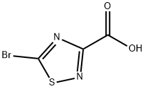 5-溴-1,2,4-噻二唑-3-羧酸 结构式