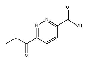 6-(甲氧羰基)哒嗪-3-羧酸,1253900-63-8,结构式