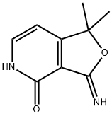 Furo[3,4-c]pyridin-4(1H)-one, 3,5-dihydro-3-imino-1,1-dimethyl- Struktur