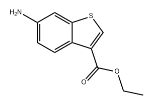 Benzo[b]thiophene-3-carboxylic acid, 6-amino-, ethyl ester Struktur
