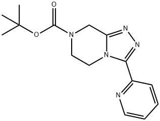 1254073-77-2 1,2,4-Triazolo[4,3-a]pyrazine-7(8H)-carboxylic acid, 5,6-dihydro-3-(2-pyridinyl)-, 1,1-dimethylethyl ester