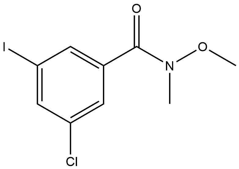 Benzamide, 3-chloro-5-iodo-N-methoxy-N-methyl-|