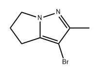 4H-Pyrrolo[1,2-b]pyrazole, 3-bromo-5,6-dihydro-2-methyl- Struktur