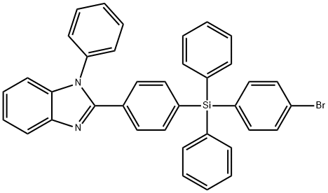 1254945-80-6 1H-Benzimidazole, 2-[4-[(4-bromophenyl)diphenylsilyl]phenyl]-1-phenyl-