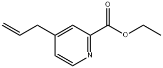 2-Pyridinecarboxylic acid, 4-(2-propen-1-yl)-, ethyl ester 结构式