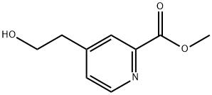 4-(2-羟乙基)吡啶-2-甲酸甲酯 结构式