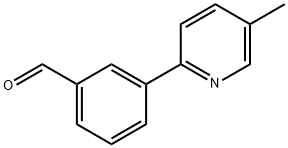 Benzaldehyde, 3-(5-methyl-2-pyridinyl)- Structure