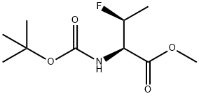 (2R,3S)-2-((叔丁氧羰基)氨基)-3-氟丁酸甲酯,125565-01-7,结构式