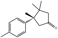 Cyclopentanone, 3,3,4-trimethyl-4-(4-methylphenyl)-, (4S)-,125590-25-2,结构式