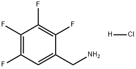 Benzenemethanamine, 2,3,4,5-tetrafluoro-, hydrochloride (1:1) 结构式