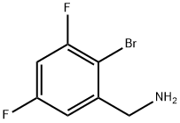 (2-bromo-3,5-difluorophenyl)methanamine Structure