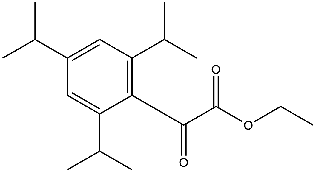 Benzeneacetic acid, 2,4,6-tris(1-methylethyl)-α-oxo-, ethyl ester Structure