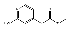4-Pyridineacetic acid, 2-amino-, methyl ester Struktur